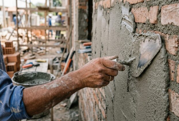 traço de reboco - proporção de cimento, cal e areia para argamassa