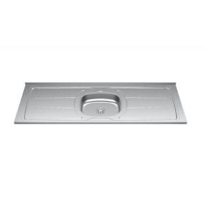 Pia Cozinha Inox Ghelplus 160 cm x 53 cm S/Valvula