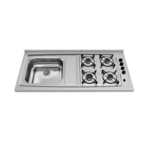 Pia Cozinha Inox + 4 Chamas Ghelplus 120 cm x 53 c
