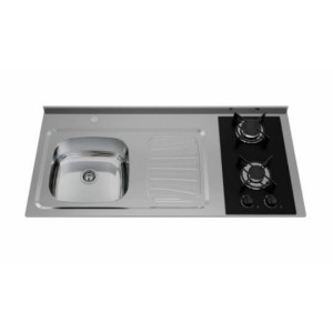 Pia Cozinha Inox + Cooktoop Ghelplus 120 cm x 53 c