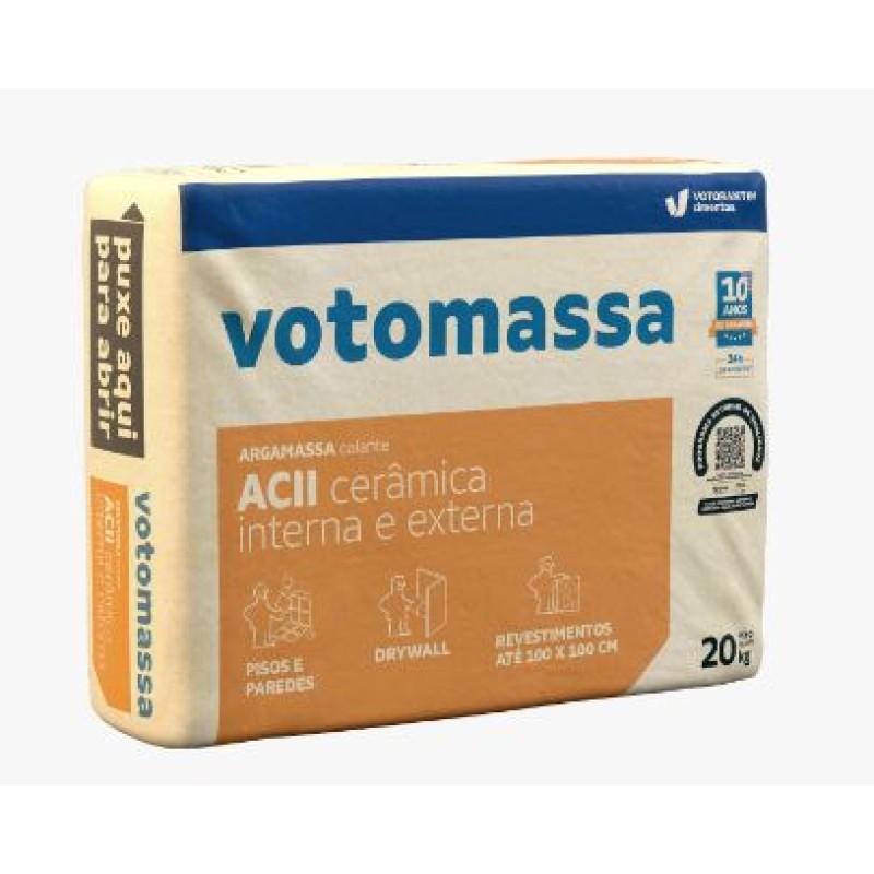 Argamassa Votoran 20kg ACII Cinza Interna/Externa