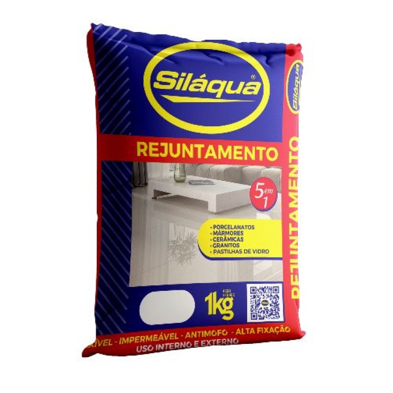 Rejunte Silaqua 5 em 1 1kg Bege Claro 