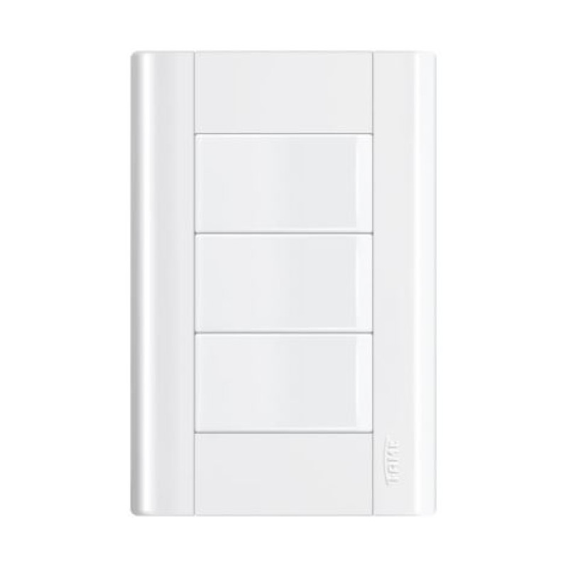 Conjunto 3 Interruptor Simples Fame Modulare Branco R.443