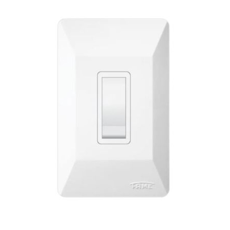 Interruptor Simples Fame Sistema Externo Branco R.940