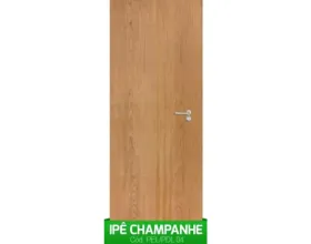 Porta Interna Otima Lisa 100 cm x 210 cm Ipê Champanhe