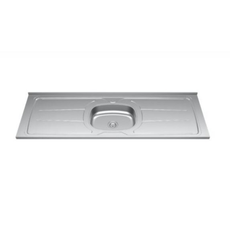 Pia Cozinha Inox Ghelplus 160 cm x 53 cm S/Valvula