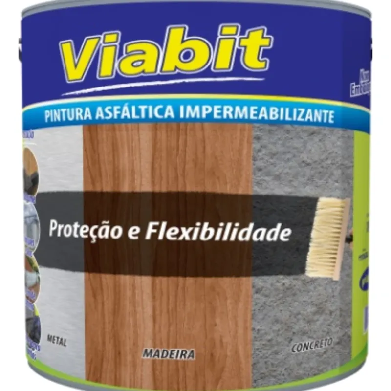 Pintura Asfáltica Impermeável Viapol Viabit Preto 18 Litros
