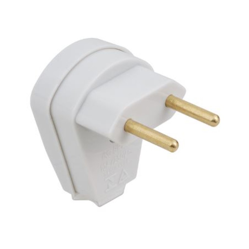 Plugue Macho 10A 2p Fame Cinza R.1453