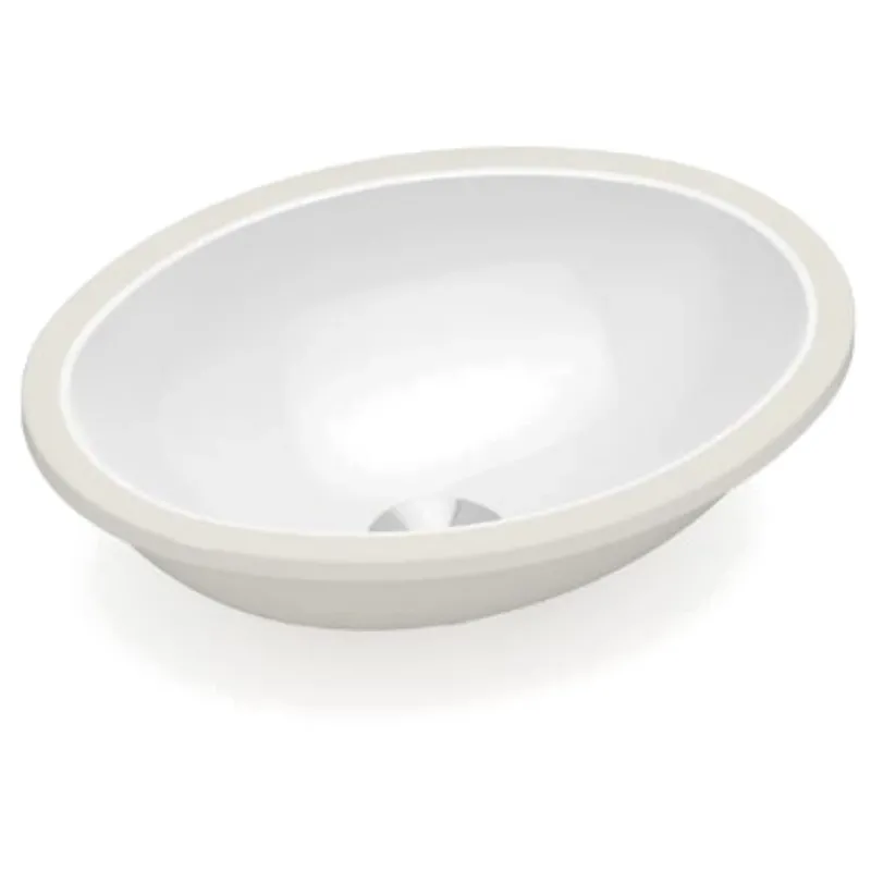 Cuba de Embutir Oval Incepa 39 cm x 30 cm Branco