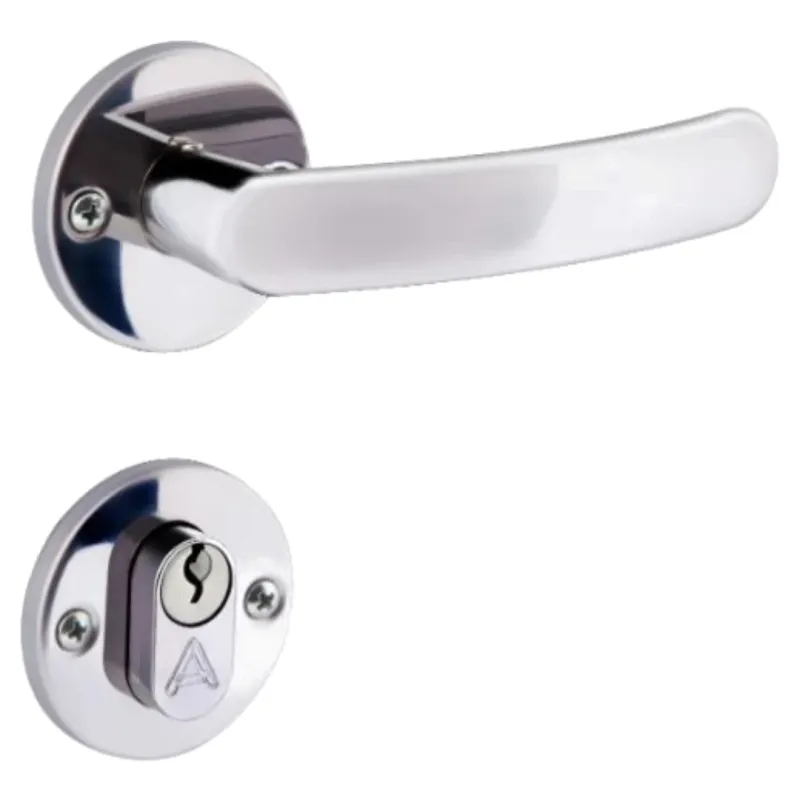Fechadura Banheiro Aliança Roseta Inox Polido Ref 2800/11