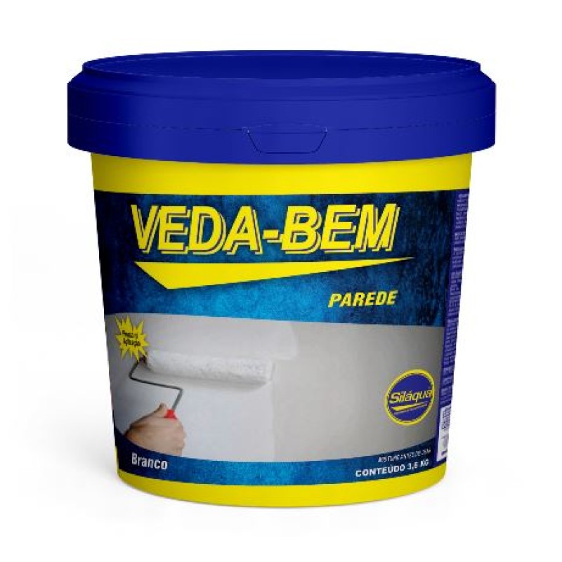 Impermeabilizante Para Parede Vedabem Siláqua 3,6 Litros Branco