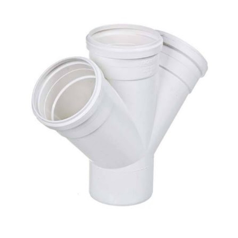 Junção Dupla Esgoto Tigre 75mmx75mmx75mm