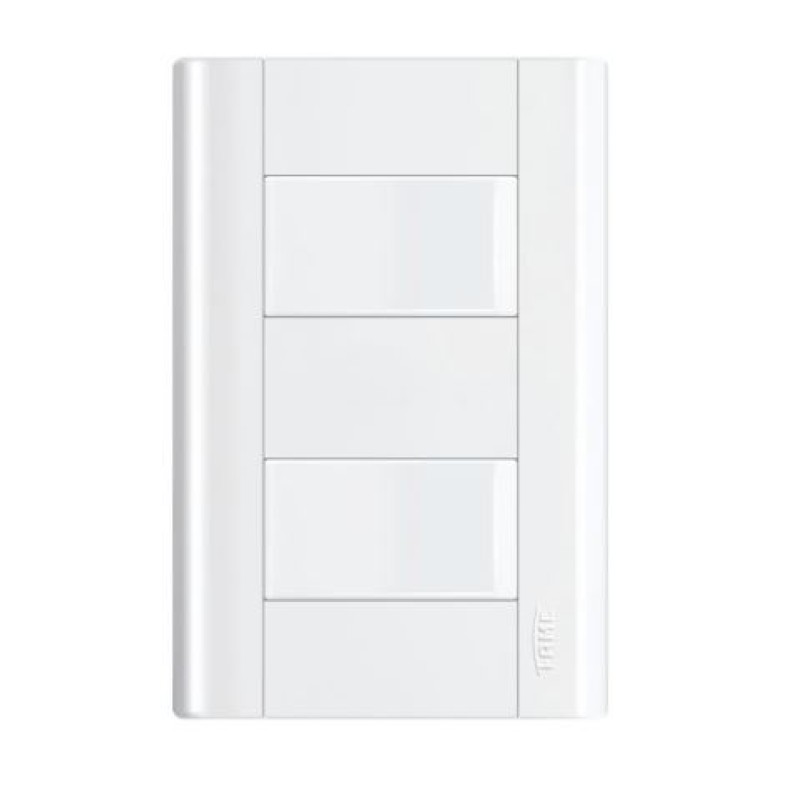 Conjunto 2 Interruptor Simples Fame Modulare Branco R.38