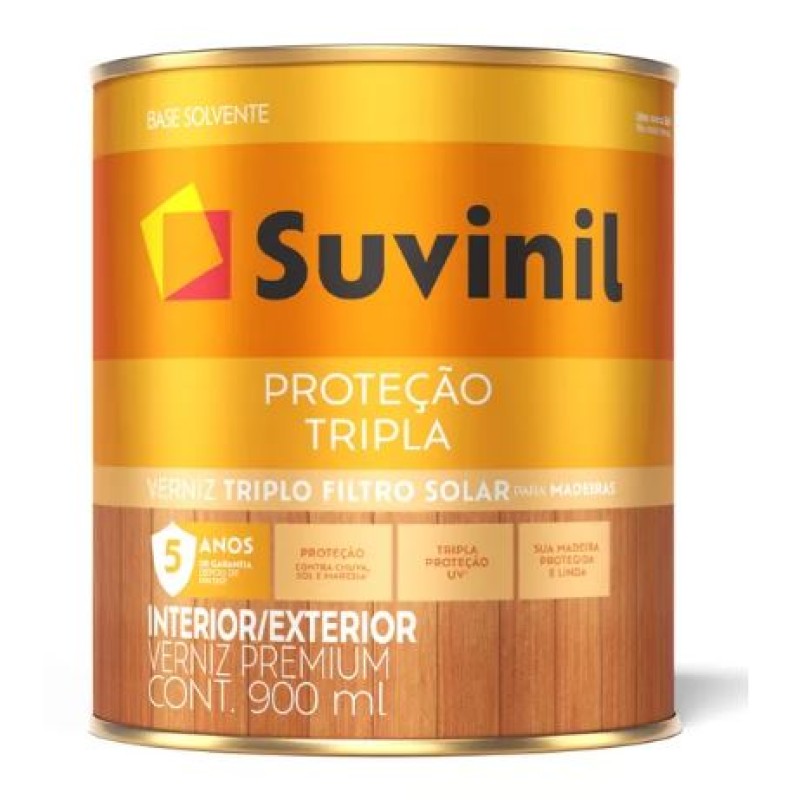 Verniz Proteção Tripla Suvinil 0,900 ml Brilhante Mogno