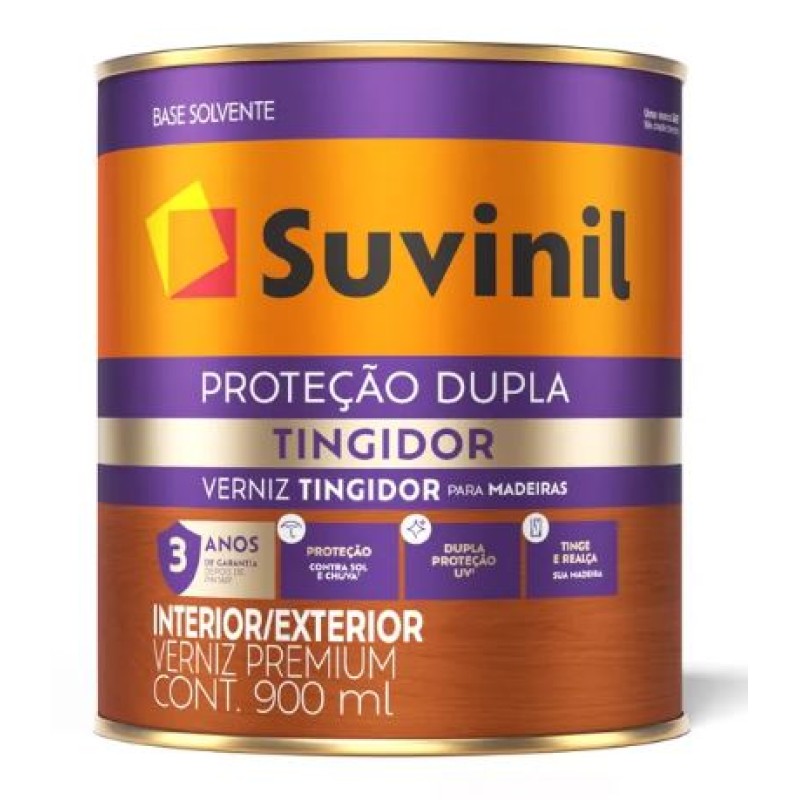 Verniz Tingidor Proteção Dupla Suvinil 0,900 ml Brilhante Mogno