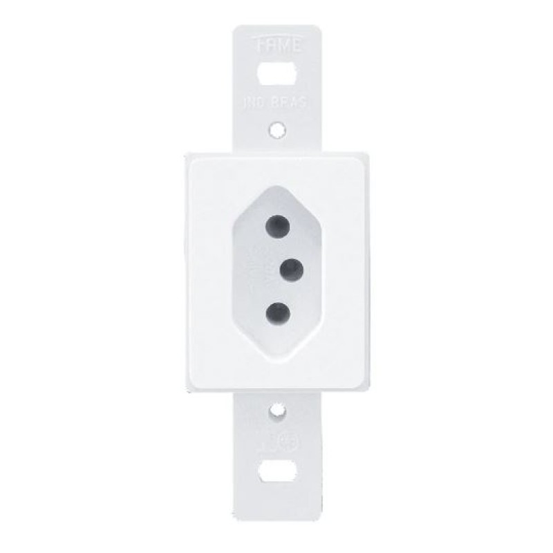 Tomada 10A Fame Blanc Branco R.1335