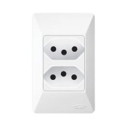 2 Tomada 10A Fame Sistema Externo Branco R.1407