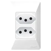 2 Tomada 10A Fame Sistema Externo Branco R.1407
