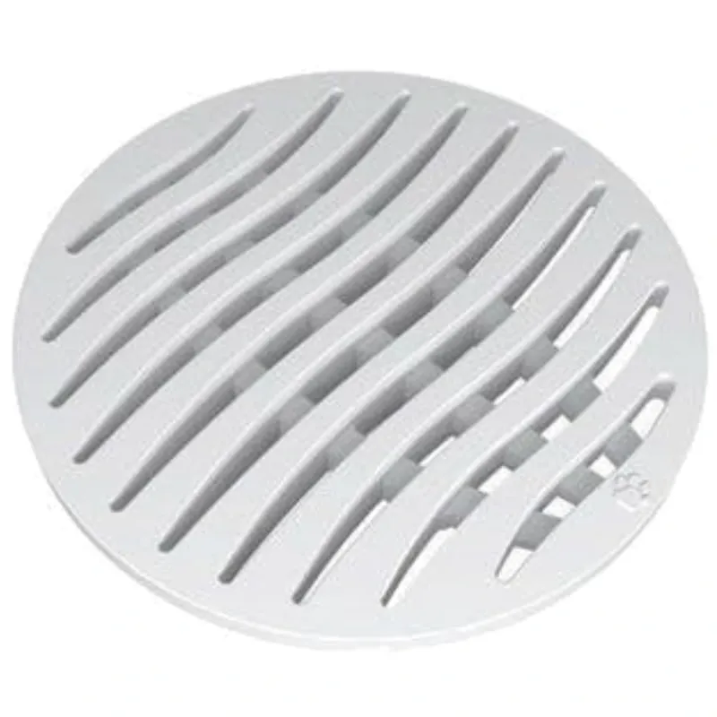 Grelha Tigre 100mm Redondo Branco