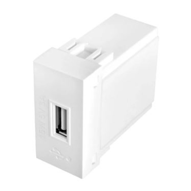 Módulo Tomada USB Fame Modulare Branco R.3285