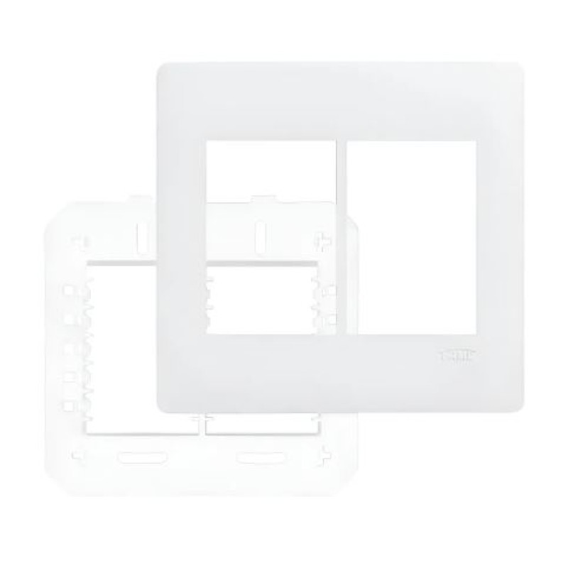 Conjunto Placa 4x4 6 Posição Fame Habitat Branco R.3643