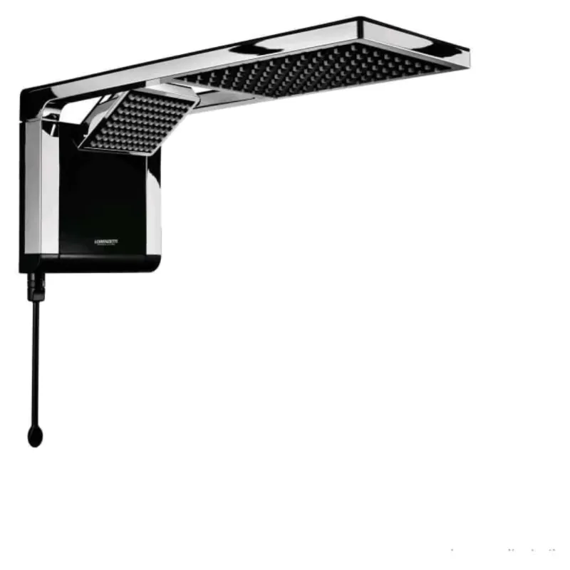 Chuveiro Eletrônico Lorenzetti 7800W 220V Acqua Duo Preto e Cromado