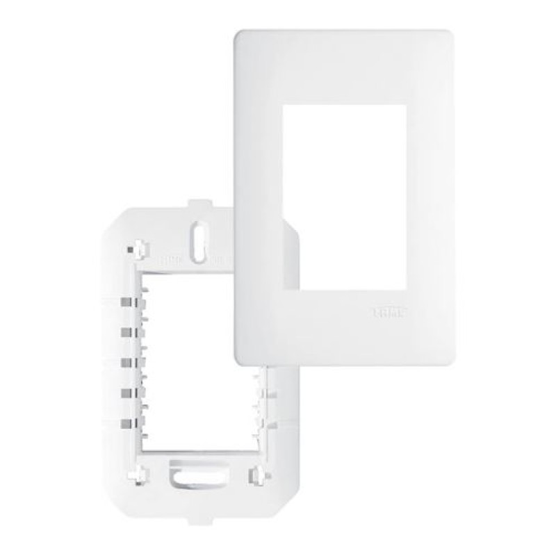 Conjunto Placa 4x2 3 Posição Fame Habitat Branco R.3637