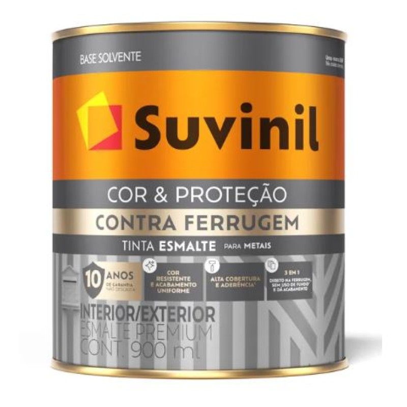 Tinta Esmalte Sintético Suvinil Contra Ferrugem 0,900 ml Branco