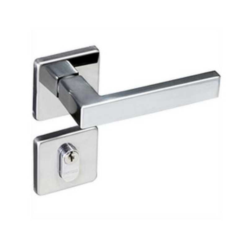 Fechadura Externa Roseta Pado Concept Cromado Ref 409E