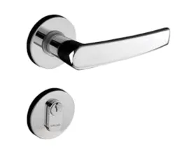 Fechadura Externa Roseta Pado Concept Cromado Ref 401E