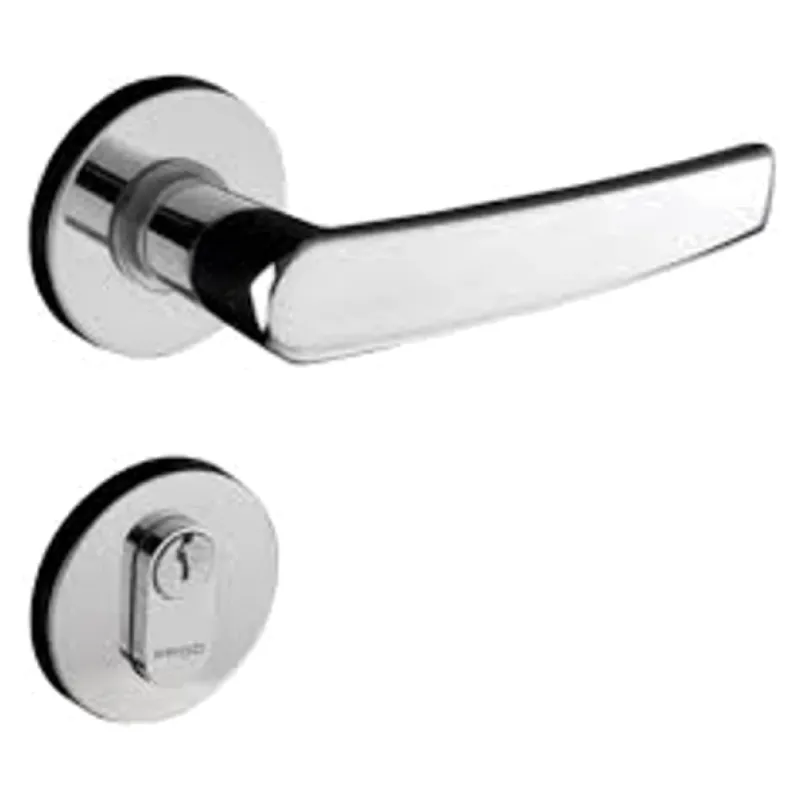 Fechadura Externa Roseta Pado Concept Cromado Ref 401E