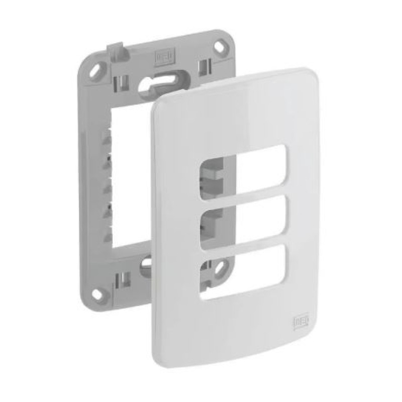 Conjunto Placa 4x2 3 Posição Weg Composé Branco R.13295558
