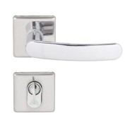 Fechadura Externa Aliança Cromado Quadratta Premium Ref 2600/81