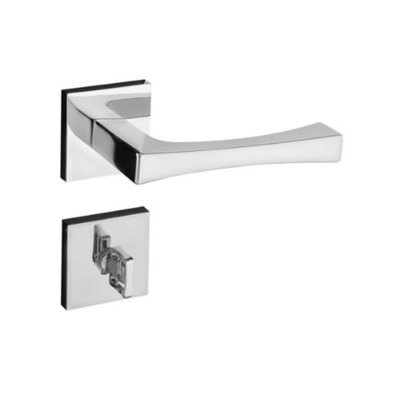 Fechadura Banheiro Roseta Pado Vivaldi Cromado Ref 885/90B