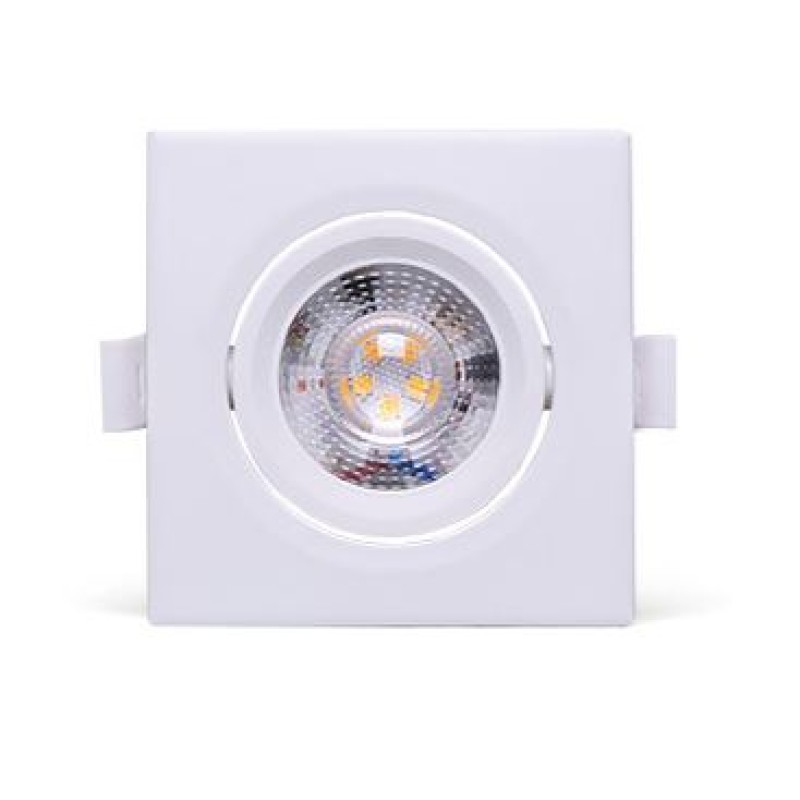 Spot Led Taschibra 5W Luz Amarela Quadrado 