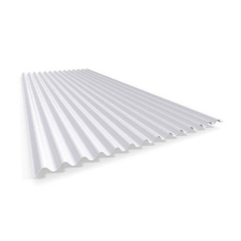 Telha Polipropileno Fibrarte 122 cm x 50 cm Branco