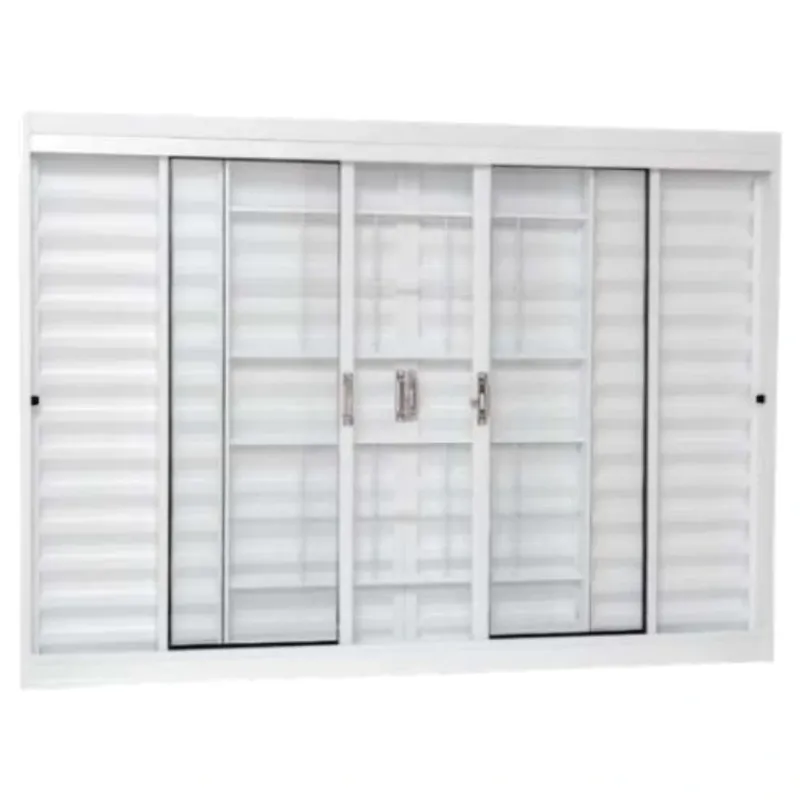 Janela Aço Ramassol Veneziana 100 cm x 120 cm R.12 Branco Ref 1016130