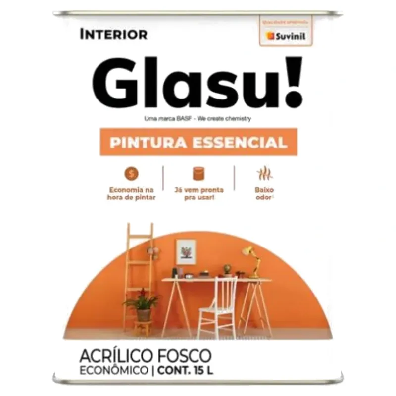 Tinta Acrílica Essencial Glasurit 18 Litros Fosco Palha