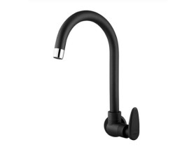 Torneira Cozinha Parede Viqua Décore Preto R.321