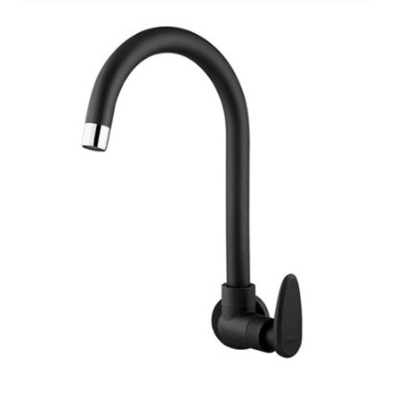 Torneira Cozinha Parede Viqua Décore Preto R.321