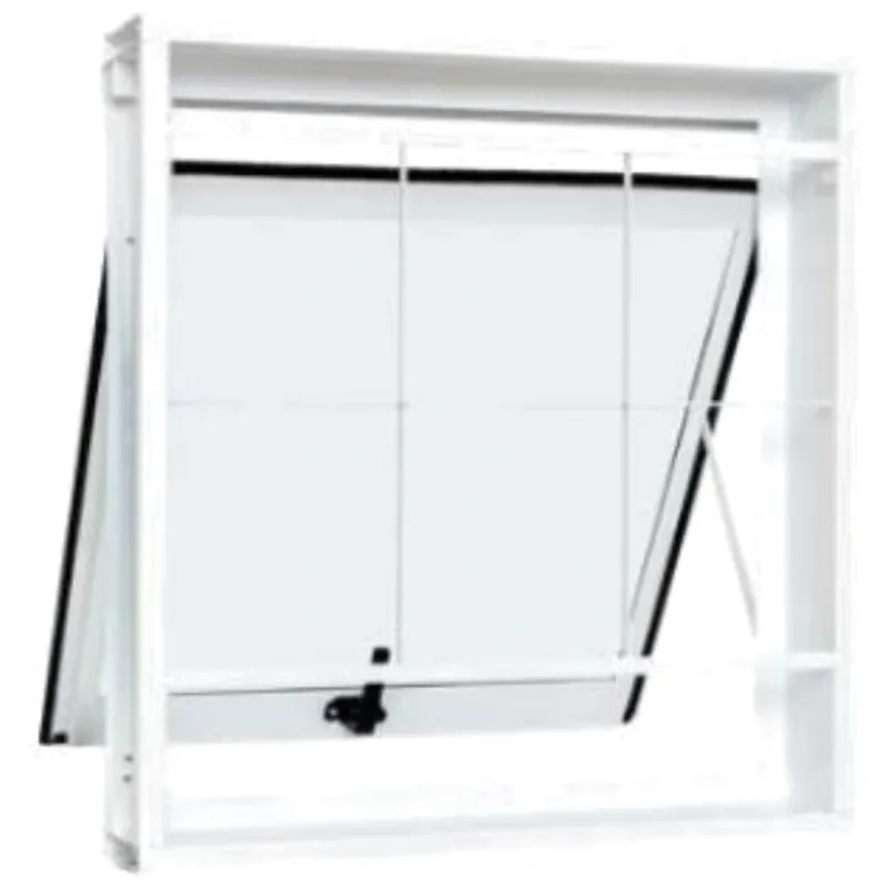 Janela Para Banheiro Aço Ranassol Boreal 60 cm x 60 cm R.12 Branco Ref 1018232
