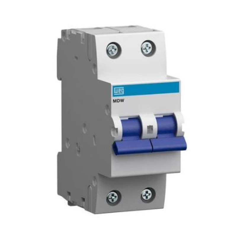 Disjuntor Din Curva C Weg 2x63 C10 Ref 11422728