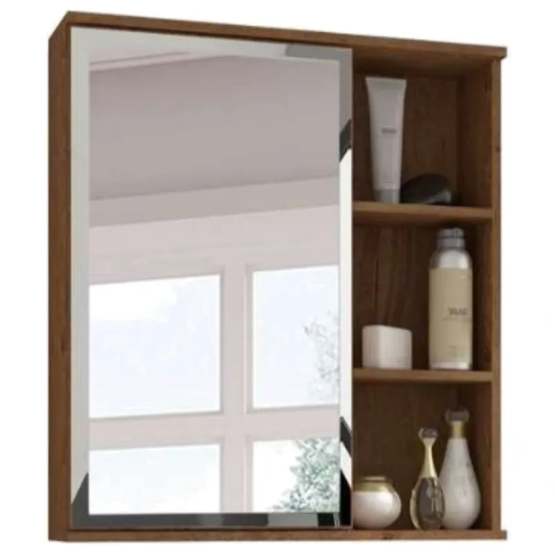 Espelheira Treviso em Mdf Mgm 56 cm Amêndoa