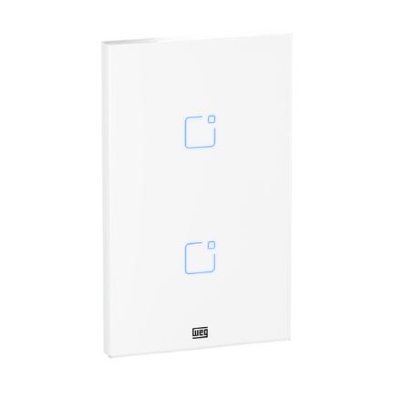 Conjunto 2 Interruptor Smart Touch Wi-FI Weg Whome Branco R.16638047