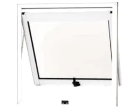 Janela Para Banheiro Alumínio Ranassol Boreal 50 cm x 50 cm R.4,9 Branco Ref 53115