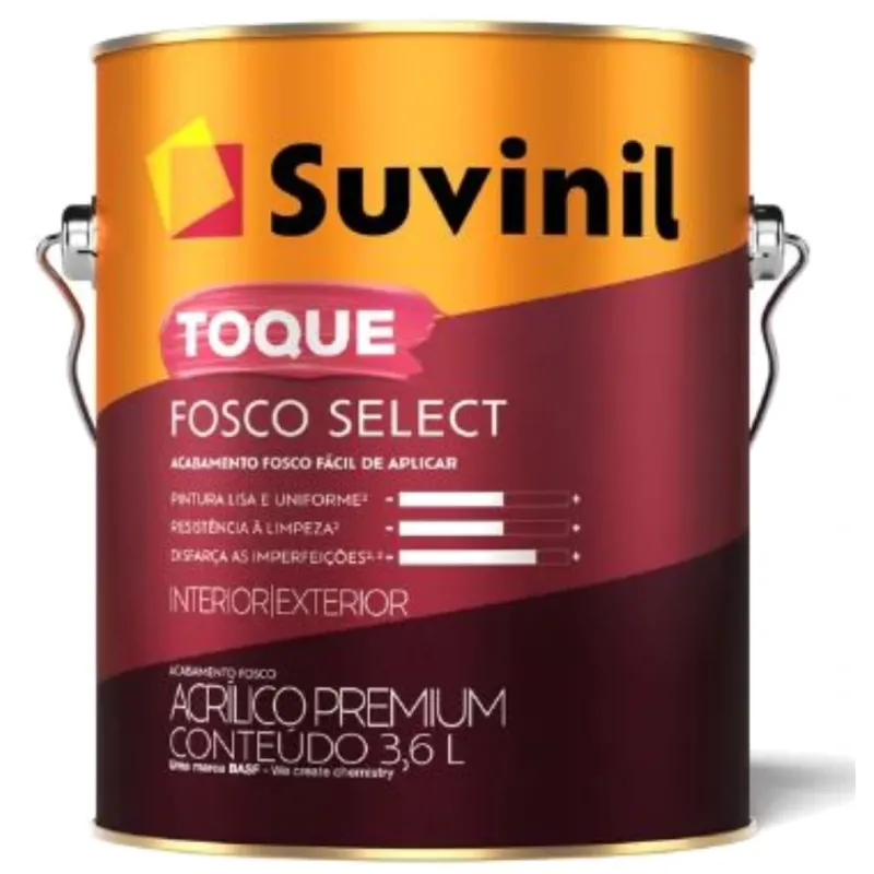 Tinta Acrílica Suvinil Premium Select 3,6 Litros Gelo