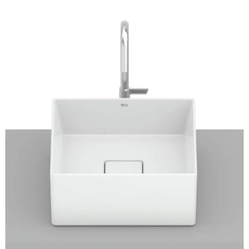 Cuba De Apoio Roca Terra T3 30 cm Quadrado Branco