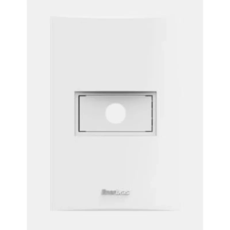 Conjunto Placa Saída 1 Fio 2x4 Enerbras Beleze Branco Ref 1411-E2