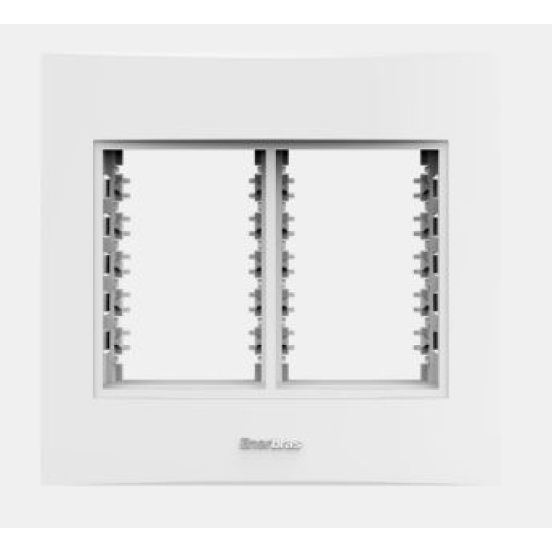 Conjunto Placa 6 Módulo 4x4 Enerbras Beleze Branco Ref 1412-E6