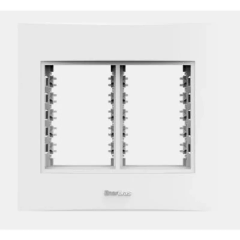 Conjunto Placa 6 Módulo 4x4 Enerbras Beleze Branco Ref 1412-E6